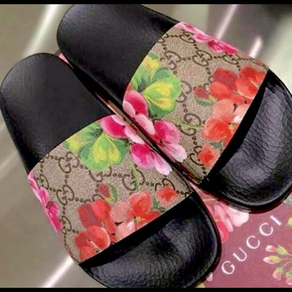 Gucci Shoes Gucci Bloom Slides Poshmark